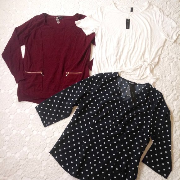Gentle Fawn Tops - New Large Top Shirt Blouse Bundle Gentle Fawn T Shirt Allegra K Metaphor Sweater